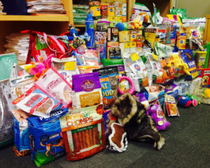 Pet food and supply donations