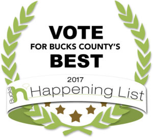 Bucks Happening vote-badge